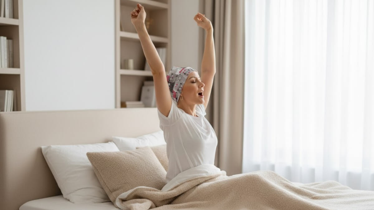 Chemo čiapka na spanie Canaver lulumiau.