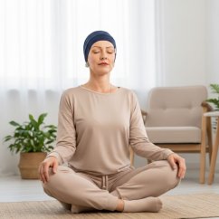 Dámska onko čiapka po chemoterapii Canaver tmavomodrá. Dámska onko čiapka po chemoterapii Canaver tmavomodrá.