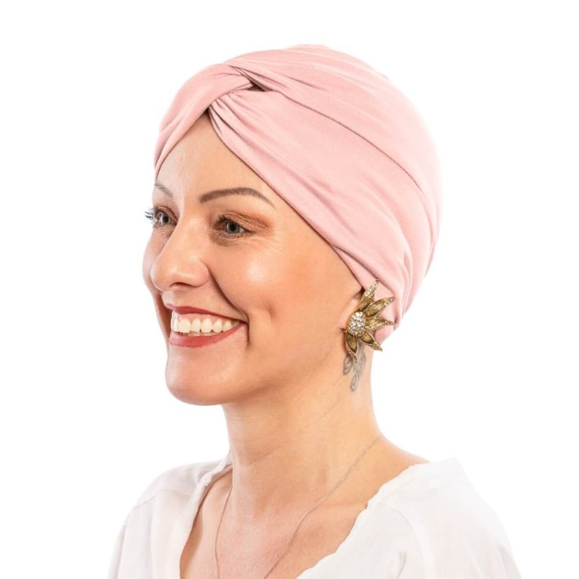 Dámsky onko turban na hlavu Canaver ružový.