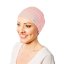 Tenká bavlnená čiapka pre onkologické pacientky po chemoterapii Canaver. Čiapka na alopéciu. Ružová farba.