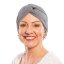 Dámsky bavlnený turban po chemoterapii Canaver sivý.