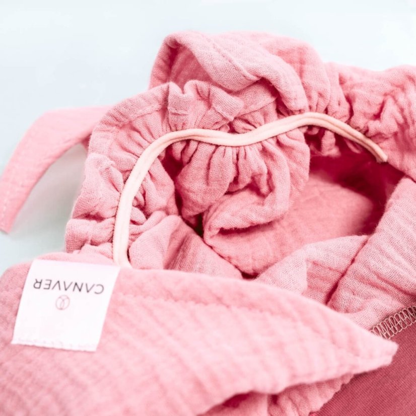 Mušelínová šatka pre onko pacientky a alopetičky Canaver staroružová.