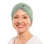 Dámsky bavlnený turban po chemoterapii Canaver mätový.