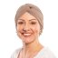 Dámsky bavlnený turban po chemoterapii Canaver hnedý.