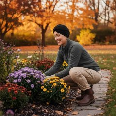 Dámsky onko turban po chemoterapii Canaver čierny.