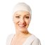 Tenká biela bavlnená pokrývka hlavy po chemoterapii Canaver.