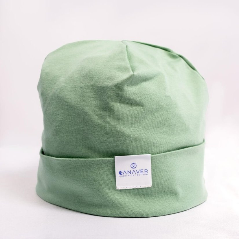 Bavlnená čiapka po chemoterapii Canaver mäta.