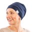 Canaver onko čiapka tmavomodrá, bavlnená pokrývka hlavy pre ženy po chemoterapii a alopécii.