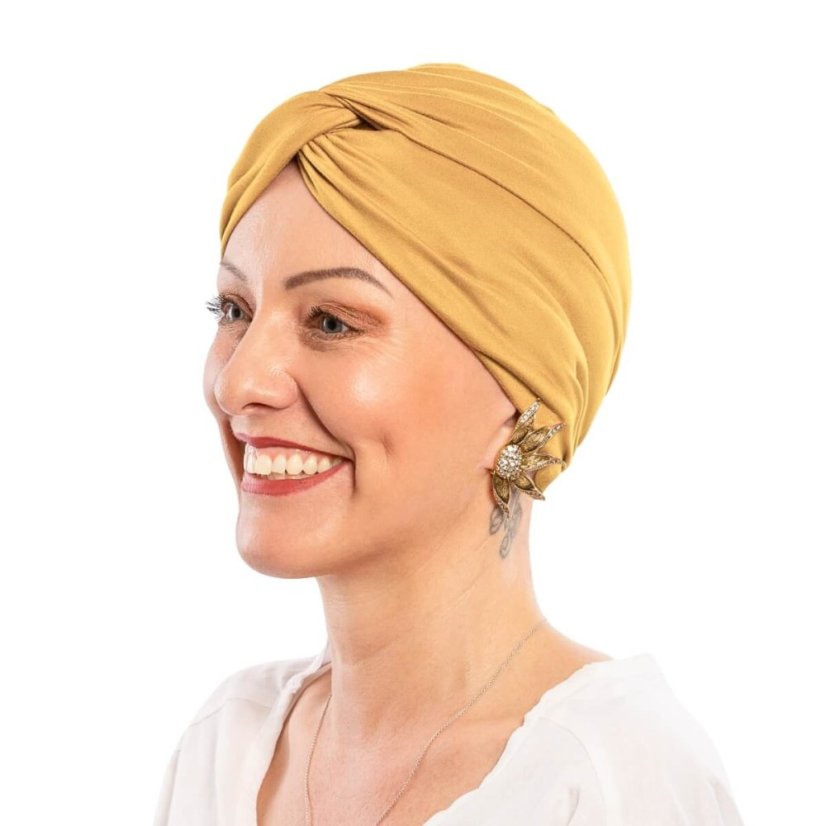 Dámsky onko turban na hlavu Canaver mango.