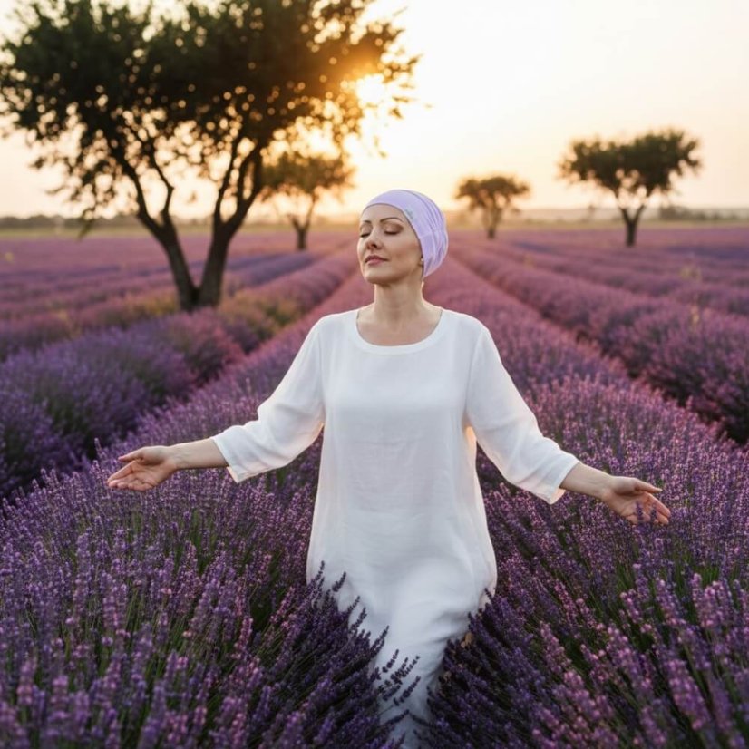 Dámska tenká onko čiapka Canaver Ave fialová.