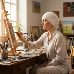 Dámska tenká onko čiapka Canaver Ave biela.