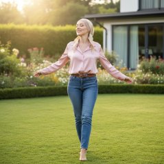 Dámska šatka po chemoterapii Canaver mušelínová hnedá.